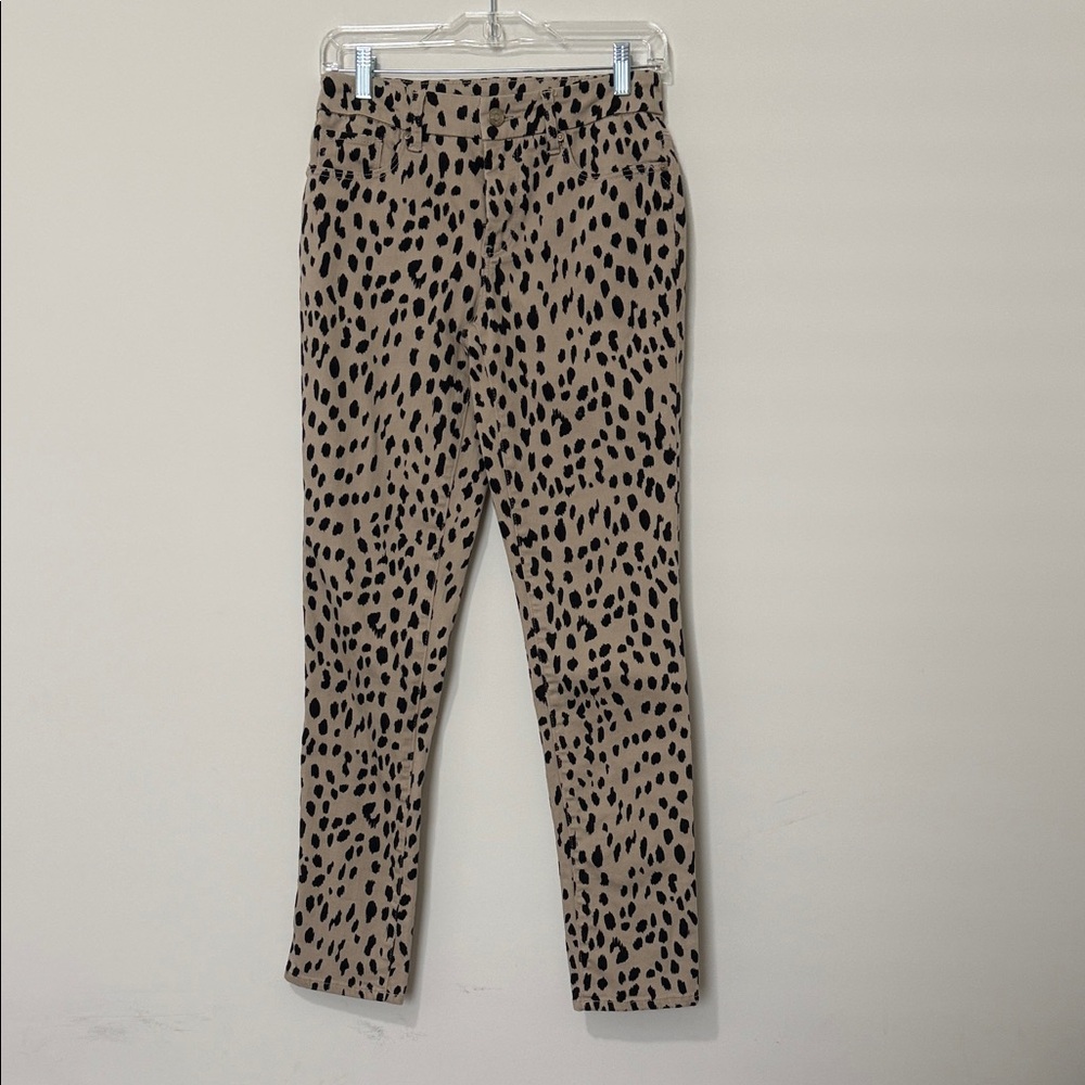 Chicos So Slimming Girlfriend Slim Leg Ankle  Animal print Jeans, size 000T (0)